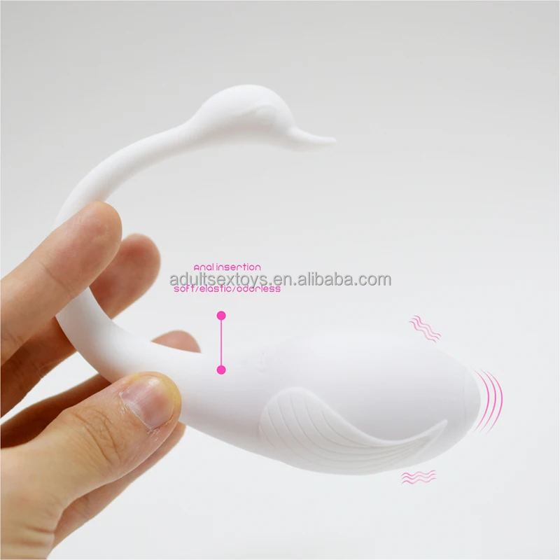 Mini White Swan Jump Egg Vibrator Mobile Phone APP Control Vaginal G Spot Mini Vibrator for Women