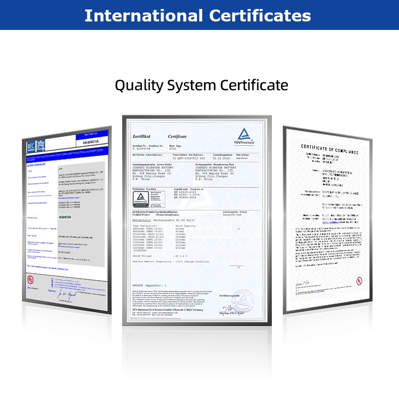 HIGHSTAR Custom High-Quality Certificate 18650 battery 2000mAh 3.7v Rechargeable li-ion battery 18650 for Electric Wheelchairs