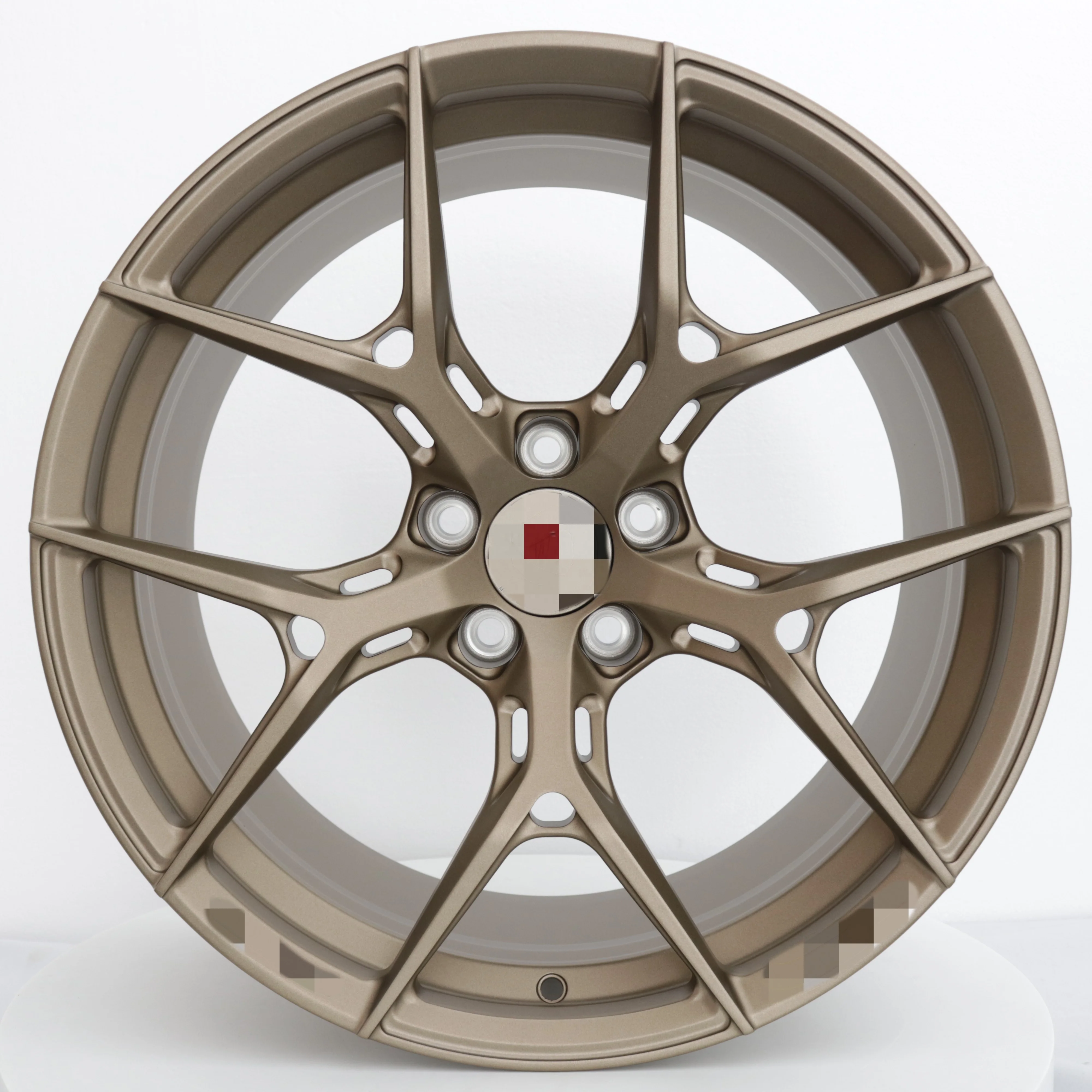 1Pcs Forged Hollowing 5 Spokes Bronze Gold e60 e90 City Passenger Car Forging 6061T6 Alloy Wheels Rims