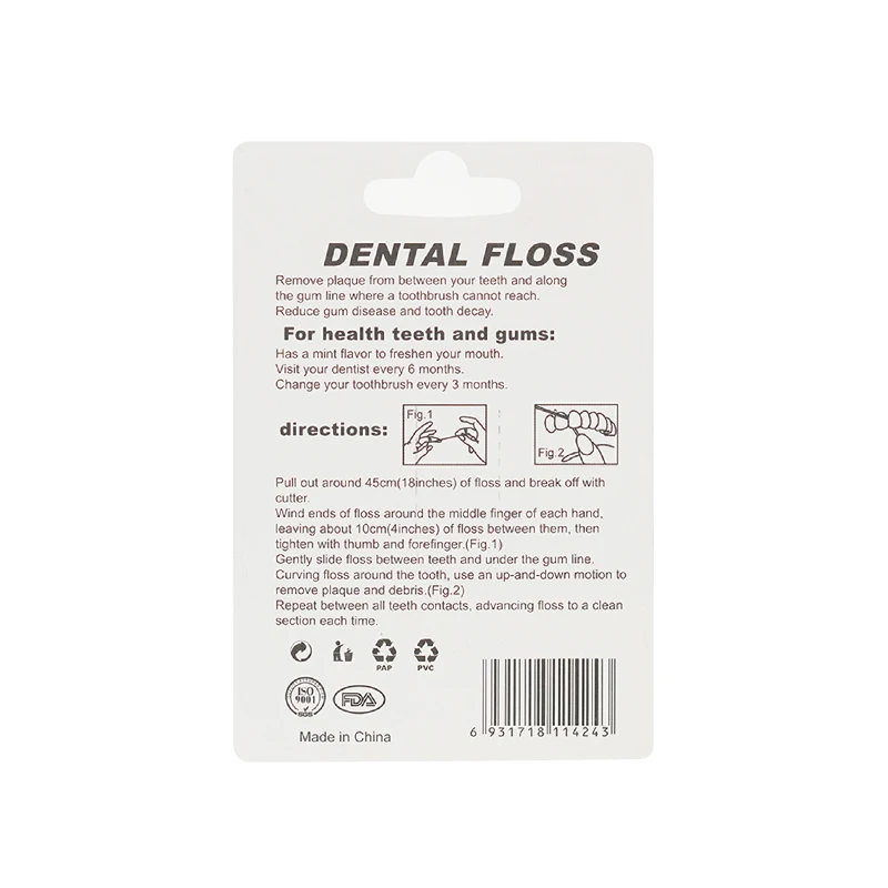 ISO CE approved 50m waxed dental floss manufacturers oral care dental floss