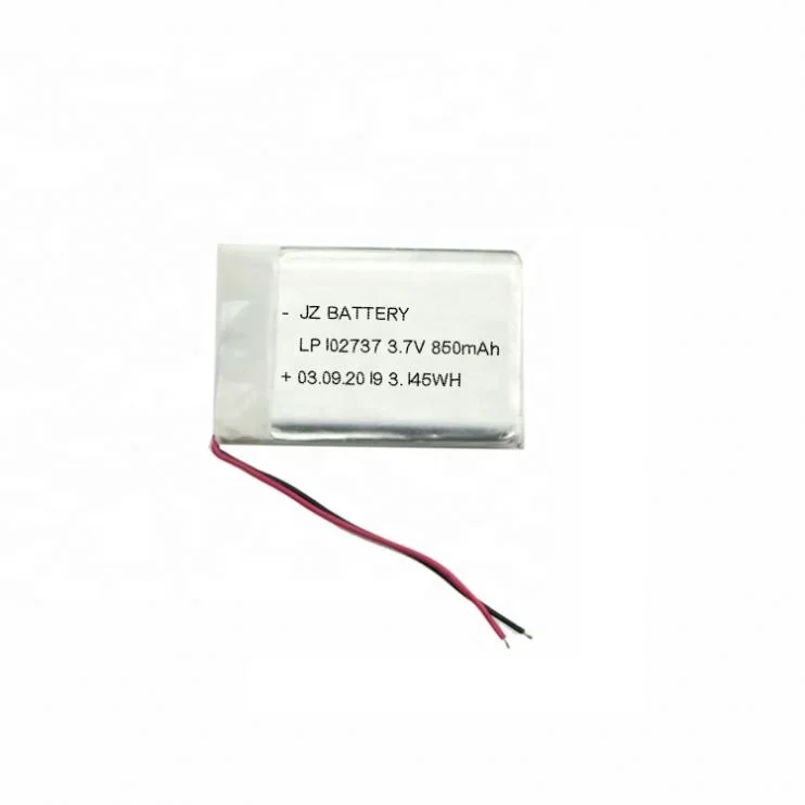 Wholesale Price 102737 3.7V 850Mah Lithium Rechargeable Battery