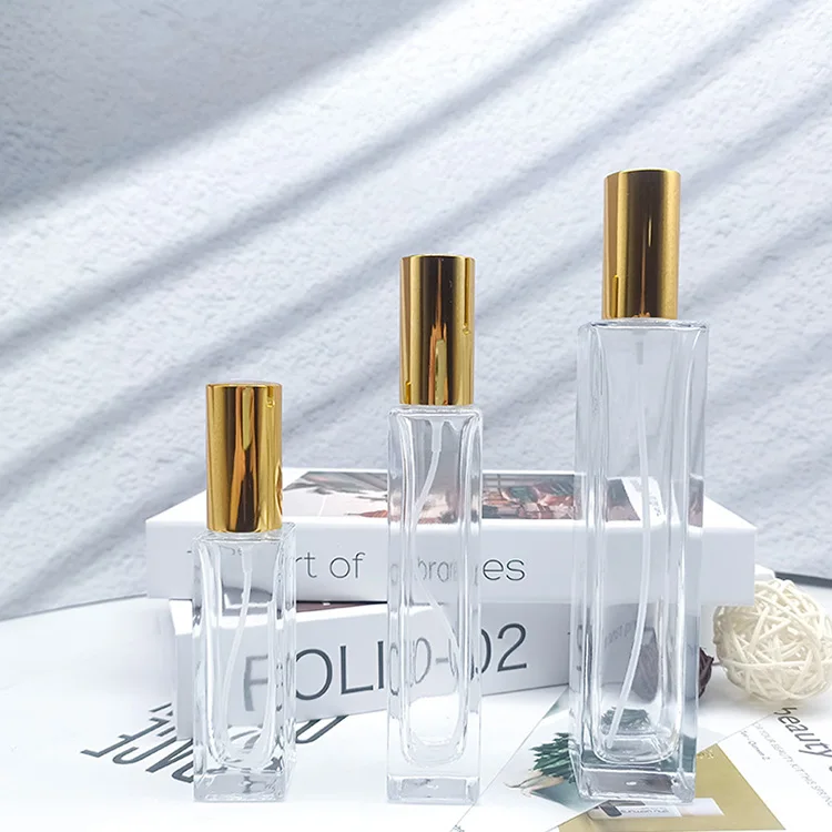 art deco vintage style perfume bottles 30 50 100 ml empty clear glass refillable decorations bottle for perfume