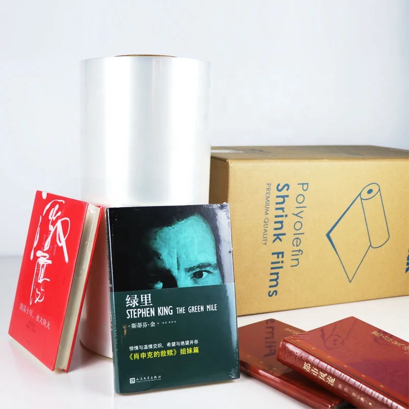Transparent Moisture Proof Soft Adhesives & Sealants LLDPE Clear Heat Shrink Film Plastic Film Roll Pof Shrink Film