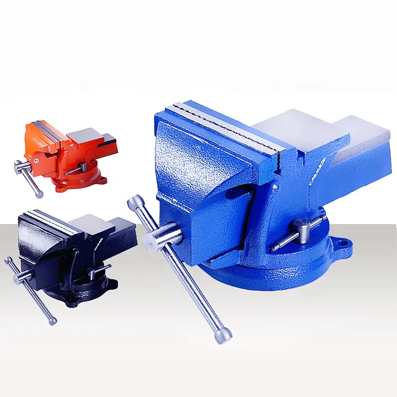 3/4/5/6/8/10/12 inch 360 degree Rotating Bench Vise Multi Purpose Cast Iron Heavy Duty Bench Vice with Anvil
