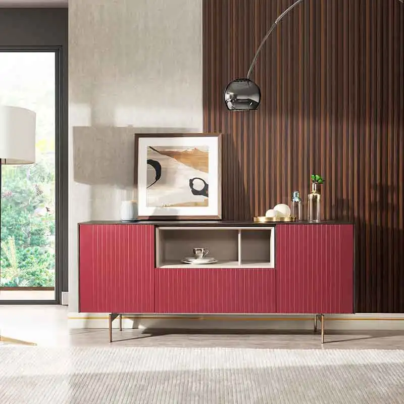 Modern Wooden Sideboards Sideboard Cabinet Storage  Credenza Luxury Sideboard Living Room Dining Room Furniture