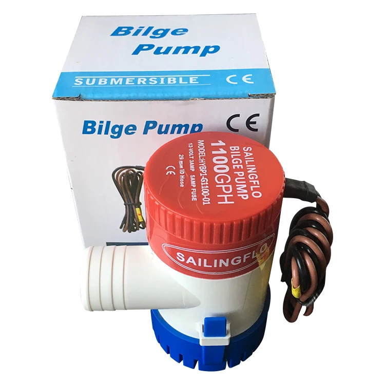 SAILINGFLO 500 GPH 12V self priming submersible  bilge pump for boat 500