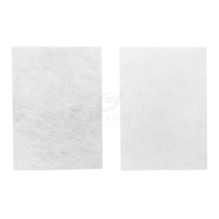 80gsm RPET Spunbond Nonwoven Fabric In Rolls Recycled PET Bottle Fabric Custom Width Custom Performance