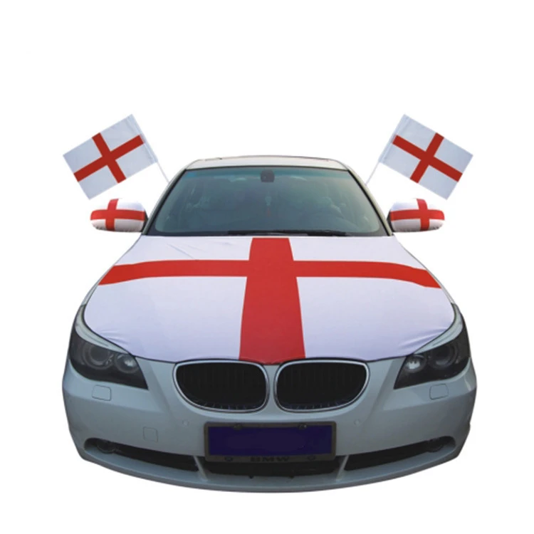 Wholesale Custom Promo Pole Hood Cover Car Window Flag ,red flag car,Car Hood Cover Flag