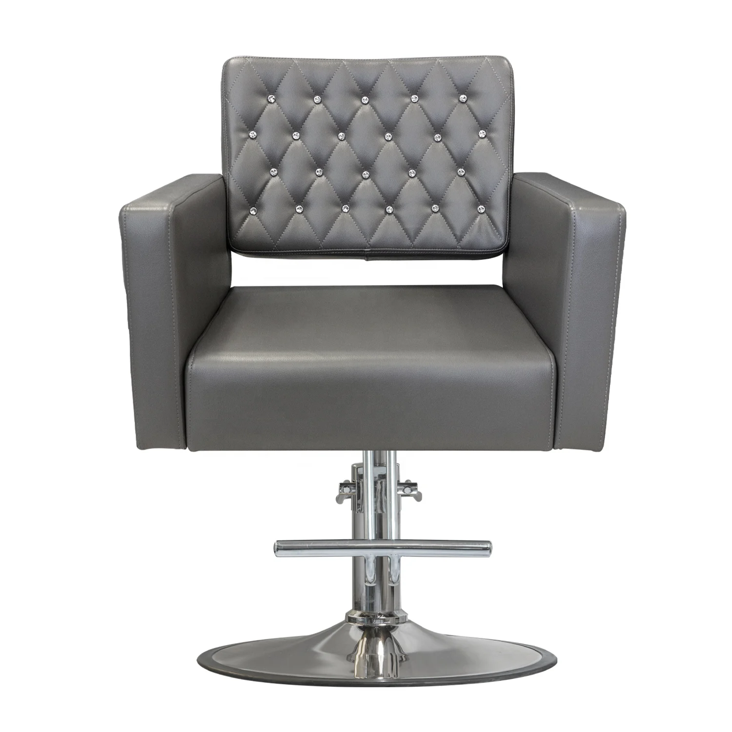 beauty salon equipment modern customer white purple gold brown grey pink leather hydraulic lady salon styling chair for sale