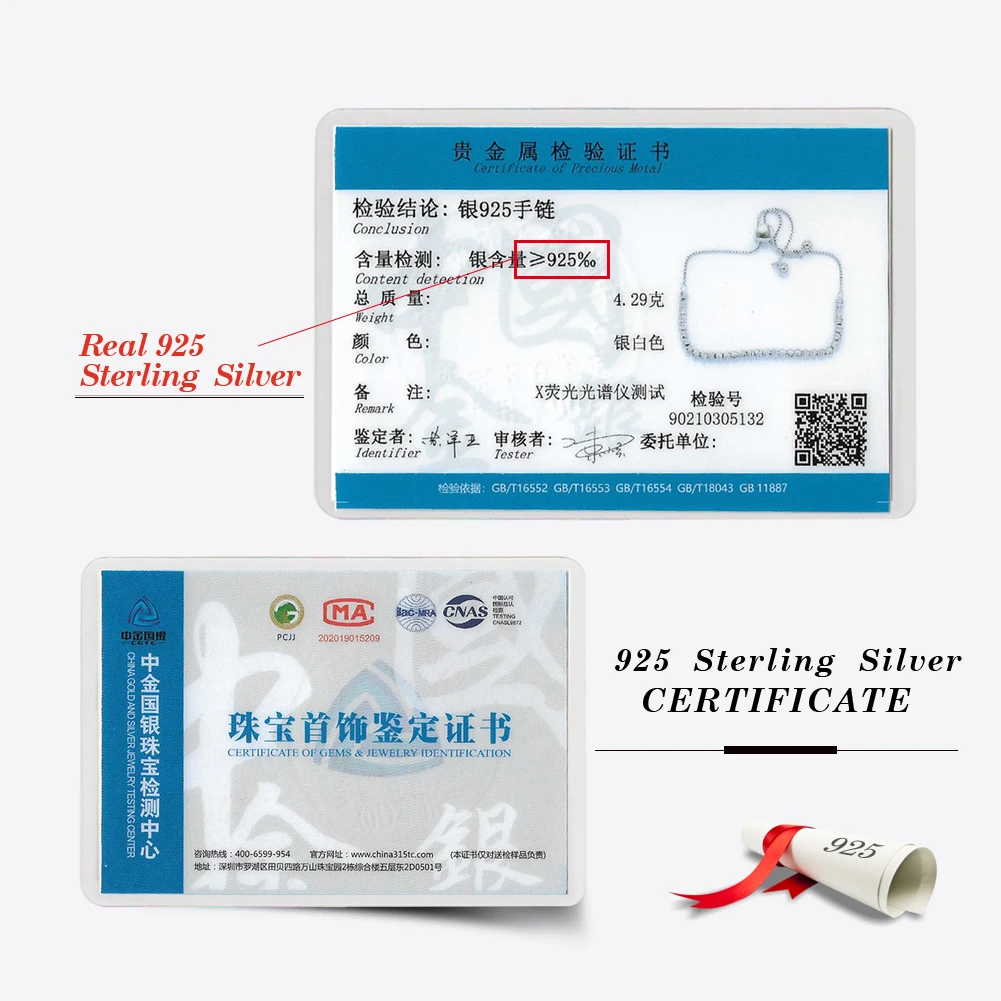 RINNTIN SB125 Handmade 925 Sterling Silver Diamond-Cut Adjustable Bolo 3mm Bead Bracelet for Women Beaded Ball Chain Bracelet