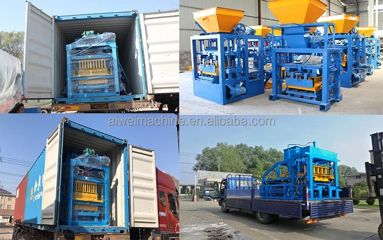 Самая популярная высококачественная и недорогая QT4-24 полуавтоматическая машина для изготовления блоков полый кирпич твердый кирпичный Мостовой Кирпич