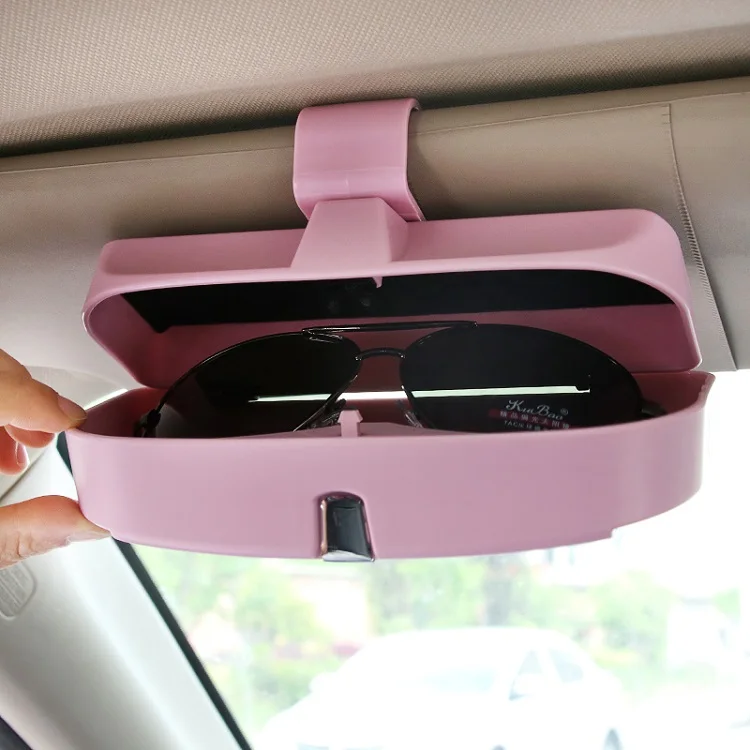 New Eyeglasses storage box  Car Glasses Cases  Car Sun Visor Sunglasses  storage box