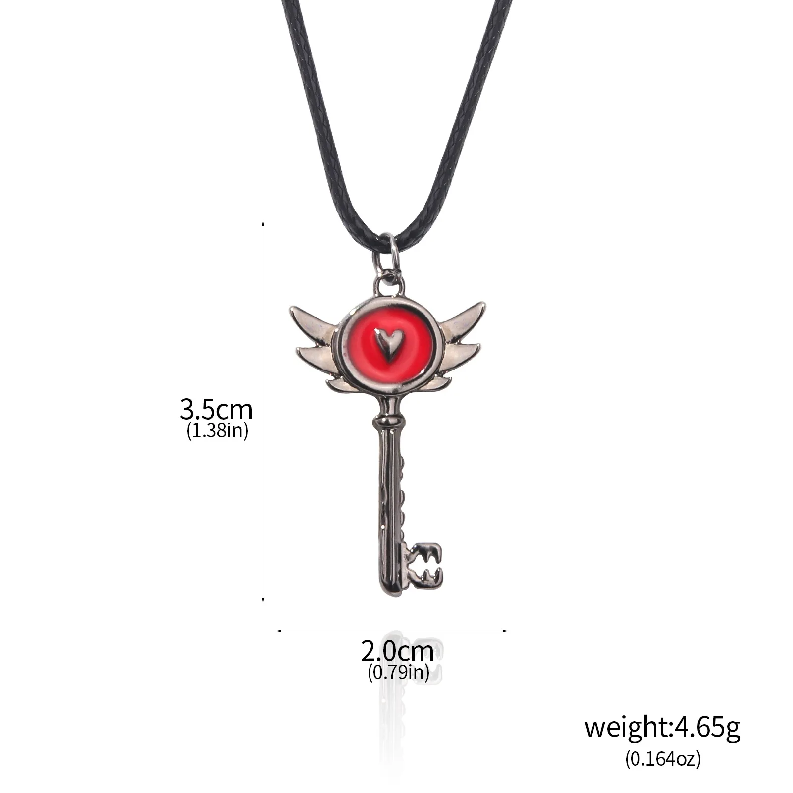 Metal Hazbin Hotel Key Necklace Carmilla Cosplay Anime Character Necklace Unisex Anime Charm Pendant Cosmetic