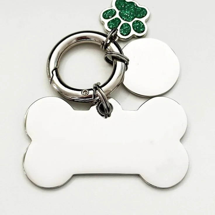 Brass & Stainless Steel & Zinc Alloy Gold and Silver Plating Dog Tag Chain Personalized Custom Wholesale UV Print Name ID Tag