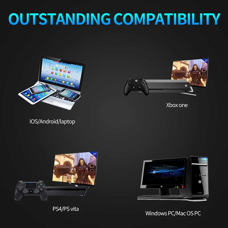 Factory Wholesale Full Oval Ear Cover Gaming Wired Headset Channel Bass Computer Headset