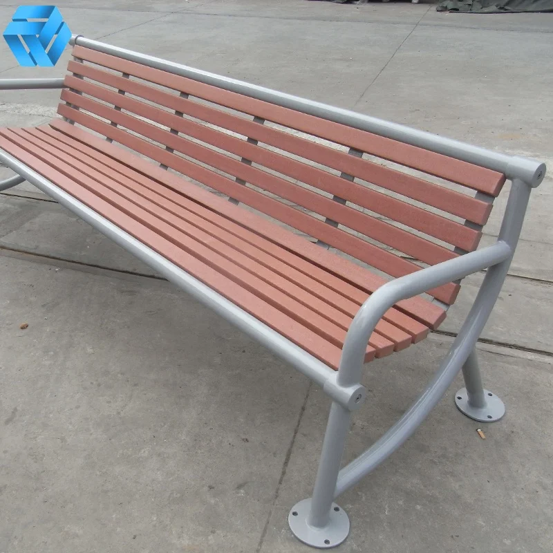 Custom Ship Seating Bench Outdoor Garden Furniture Patio Picnic Bench WPC Plastic Wood Seat Outdoor Bench