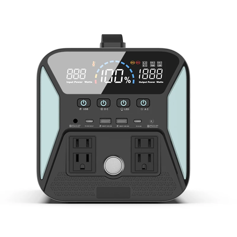 110V 220V Lithium ion Battery Off Grid Portable Solar Power Generator 1000W  Portable Power Station