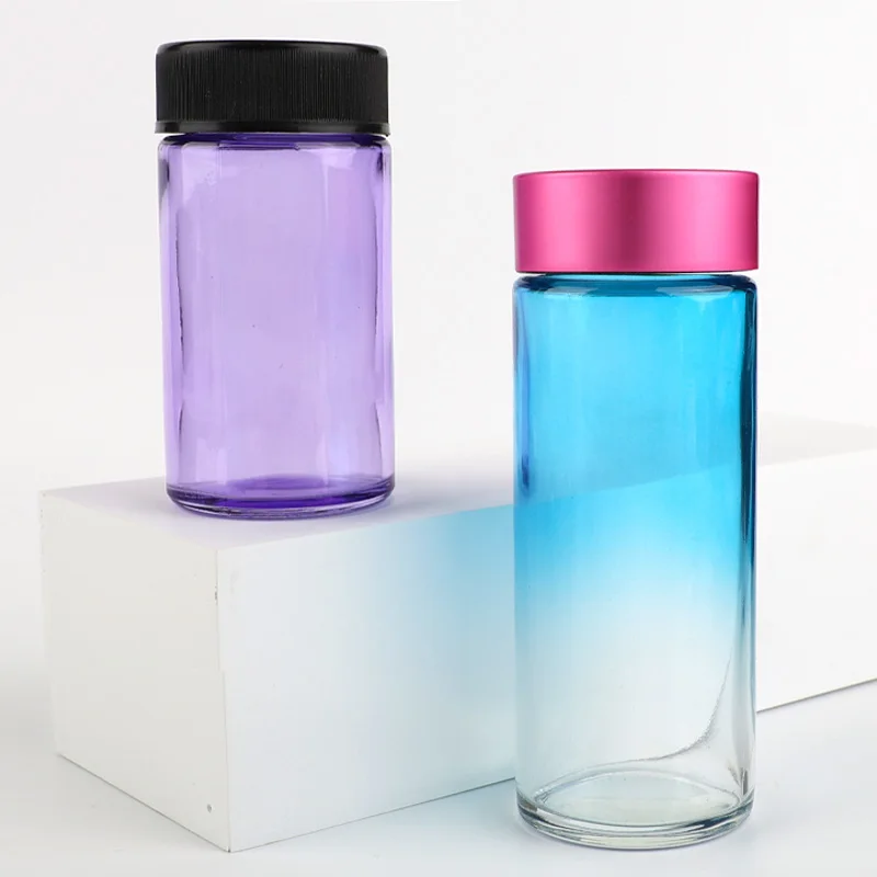 Custom Logo Print Pre Glass Child Resistant Roll Tubes With Black Cap For Tube Roll Cone Packaging