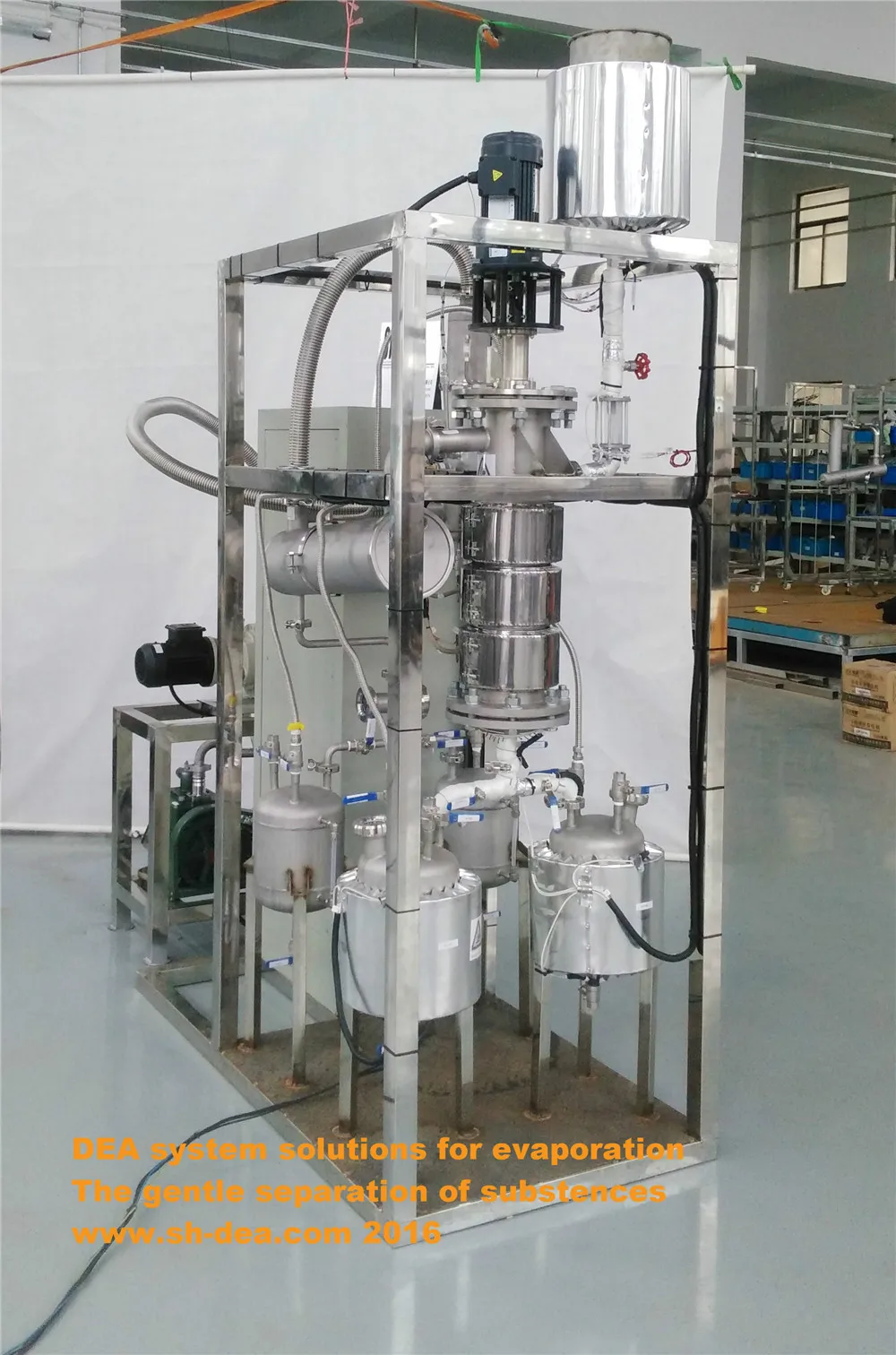 DEA-BML-20   Energy-saving stainless steel industrial rotary thin film evaporator