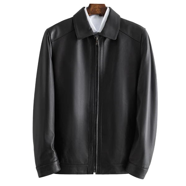 Winter Motorcycle Leather Man Sheepskin Fur Jacket Coat Women Winter Clothing