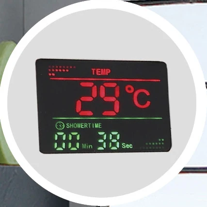 Temperature Display Waterproof Massaging Shower Panels Digital Shower Control Panel with Six Massage Jets