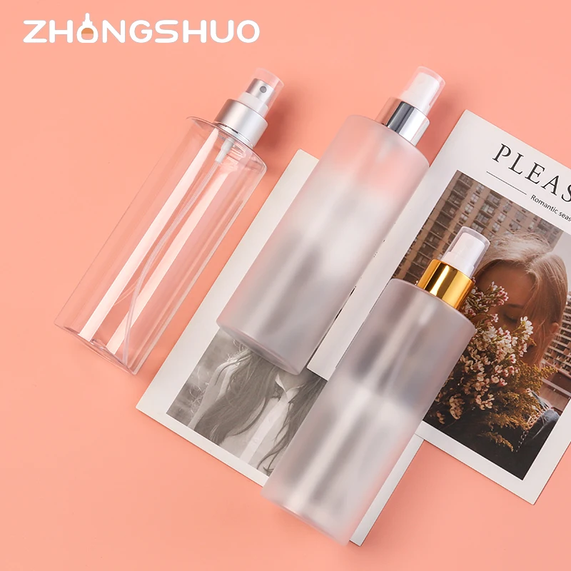 Cosmetic 300ml recycled plastic large spray bottle empty room spray plastic bottle plastic spray bottles for cleaning solutions