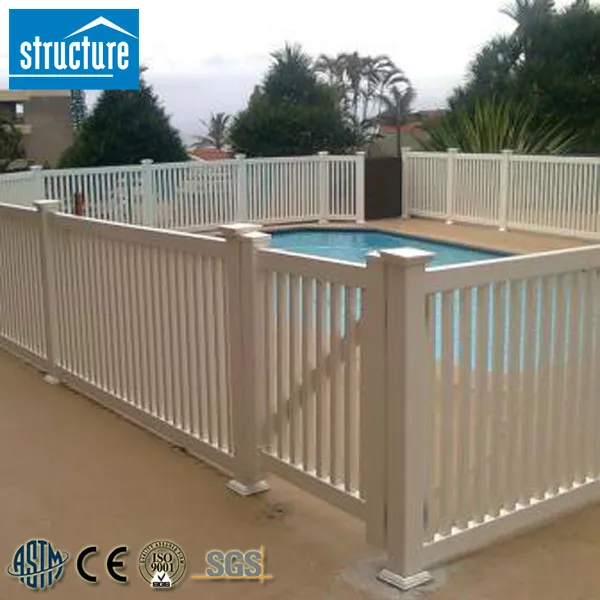 УФ-стойкий белый ПВХ бассейн забор для бассейна