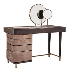 Bedroom Furniture Factory Price Vanity Dressing Table With Mirror and Stool With Storage Multi-function