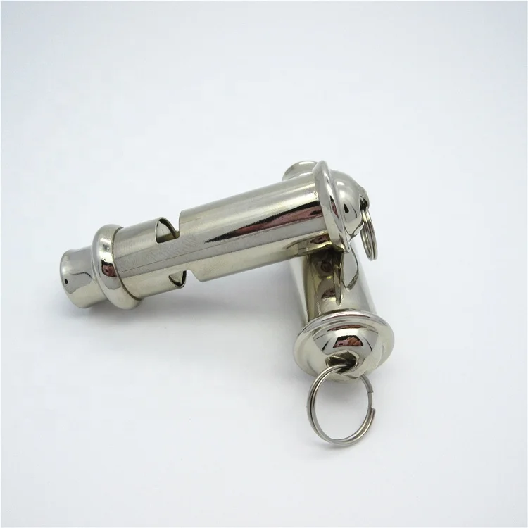 Factory supply 65mm /80mm metal long tubular metal survival whistle