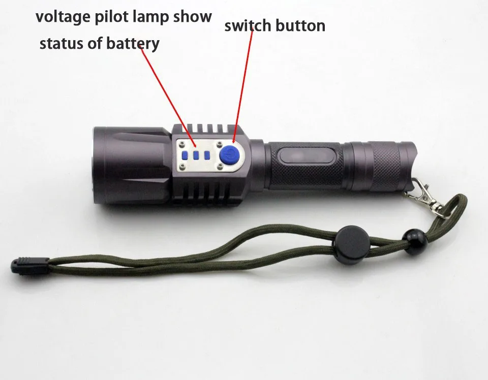 
Powerful flashligh torch powerful flashlight 3000 Lumens USB Port T6 LED flashlight Torch 5-Mode waterproof lanterna Light Lamp 