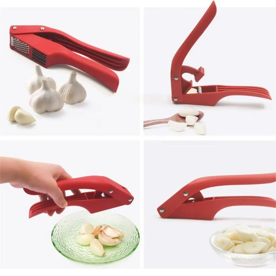 Hot Sale New Design Professional Kitchen Items Vegetable Tools Stainless Steel Garlic Press Tool