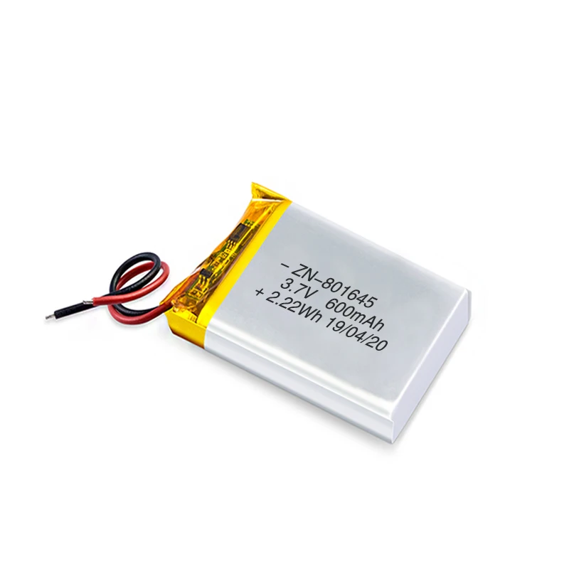 Custom Rechargeable 3.7V 600Mah 190Mah 1900Mah 1950Mah 2100Mah Li-Polymer Li Lithium Polymer Lipo Battery Cell