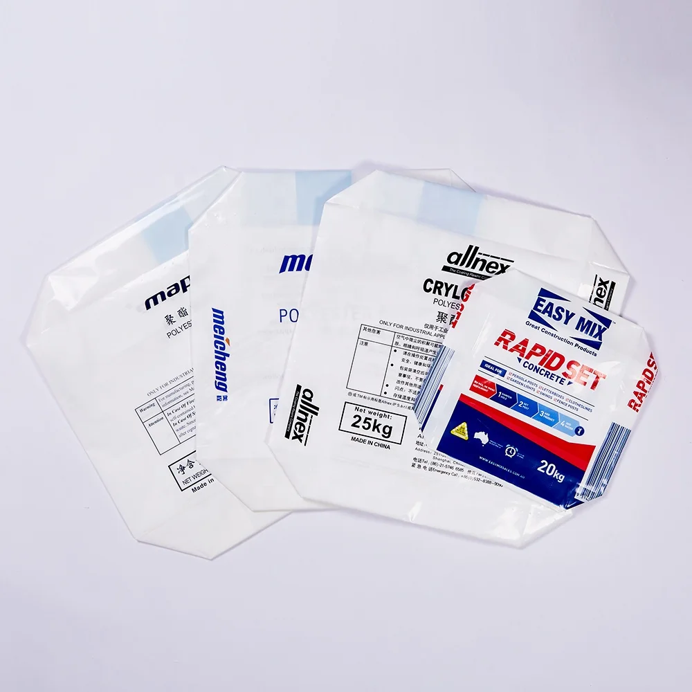 20 kg 25kg  plastic LDPE  valve  bags   for  resin  packing