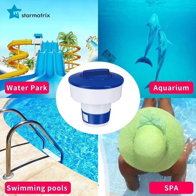 STARMATRIX EU-CD1712-3 Chlorine swimming pool Float Chemical feeder Chlorine tab dispenser Bromine