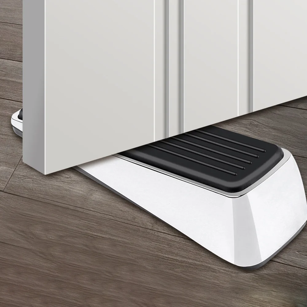 Portable stainless steel door alarm stopper modern design security door stop alerting siren for tight spaces door stop alarm