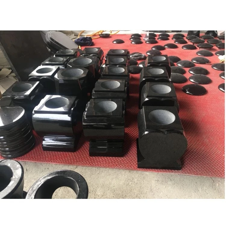 Cemetery wholesale granite monument tombstone memorial vase Heart Shape