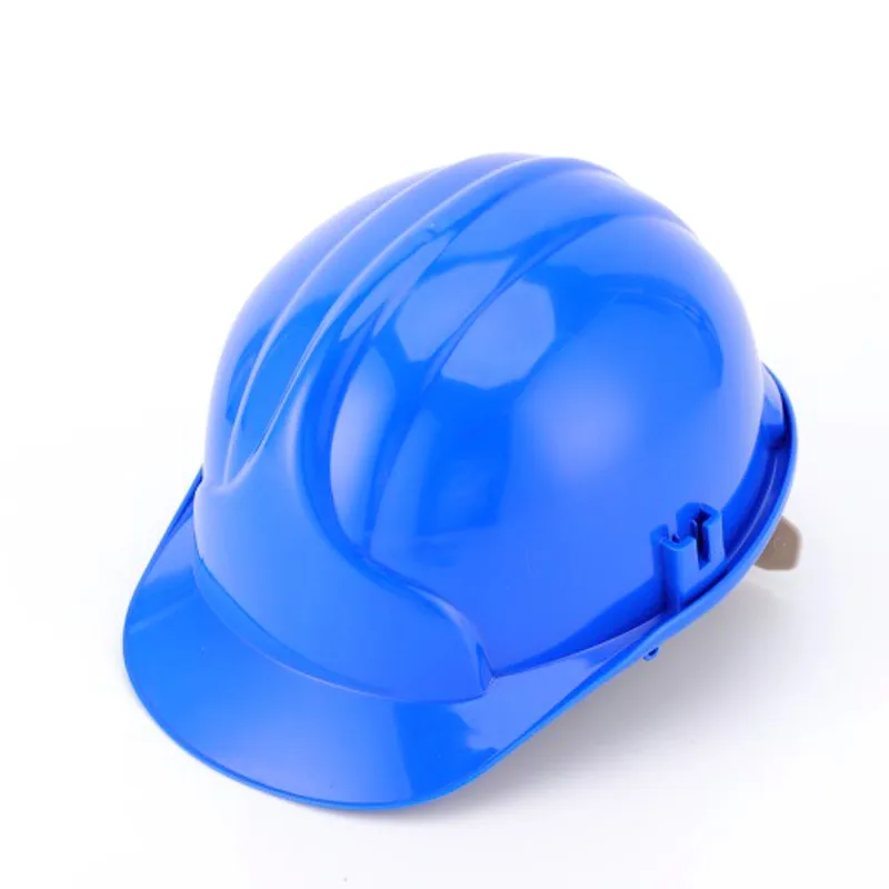 Green HDPE shell safety helmet cheap plastic lining slider adjustable construction hard hat