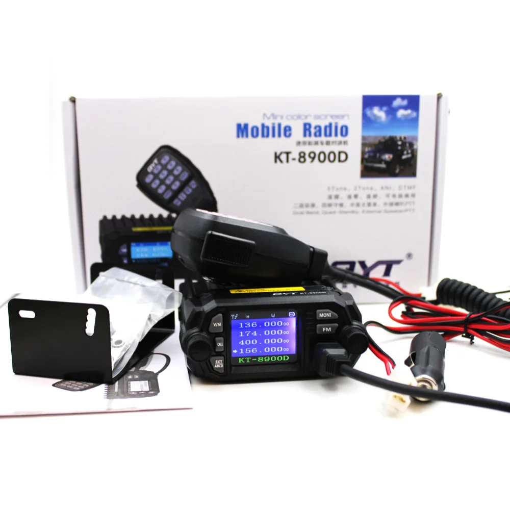 Original QYT KT-8900D 137-164Mhz and 400-480MHz dual brand  Mobile Transceiver  for communication
