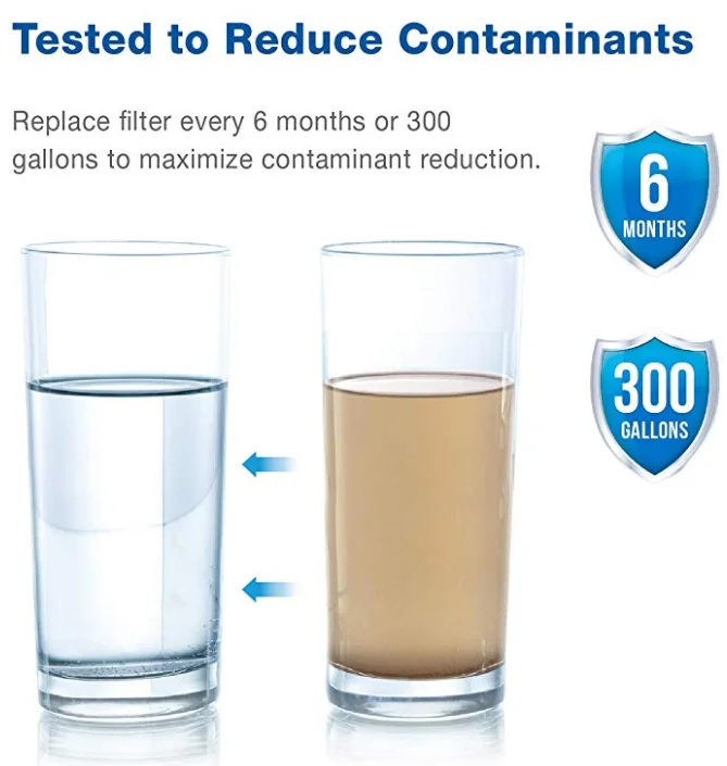 UKF8001 0.5 Micron Easy Install Household Replacement Refrigerator Water Filter