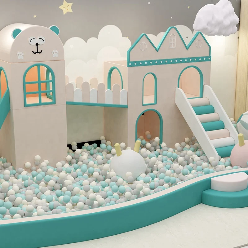 Wholesale Soft Play Equipment Big Fitness Jumping Amusement Kids Indoor Trampoline Park Equipment