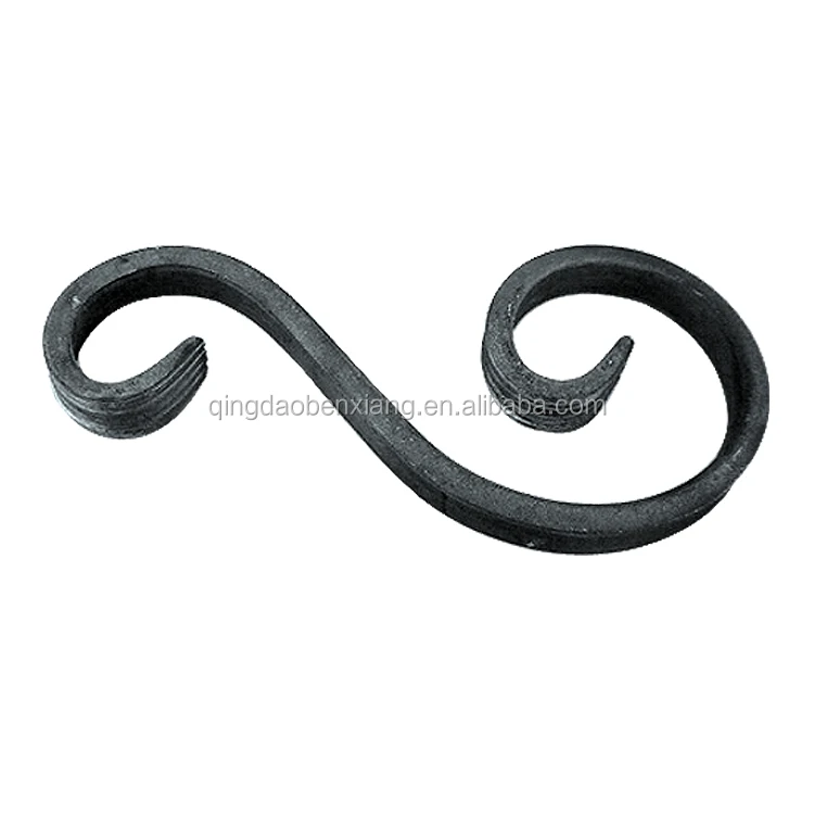 Панель из кованого железа с металлическими прокрутками размер под заказ