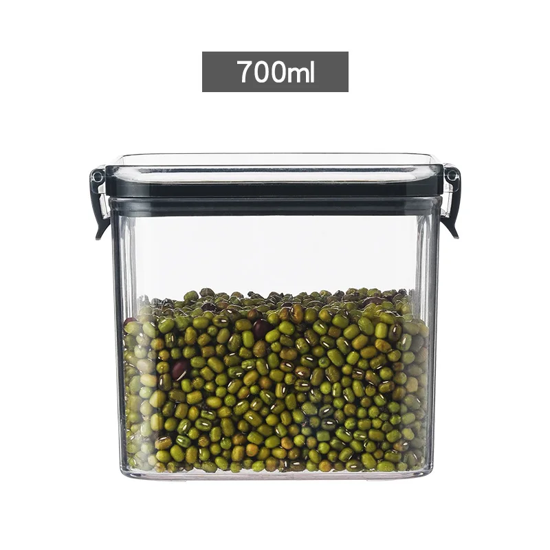 Plastic Stackable Food Storage Kitchen Sealed Plastic Jar Box Multigrain Tank Bottle Dried Fruit For Sugar Candy Containers