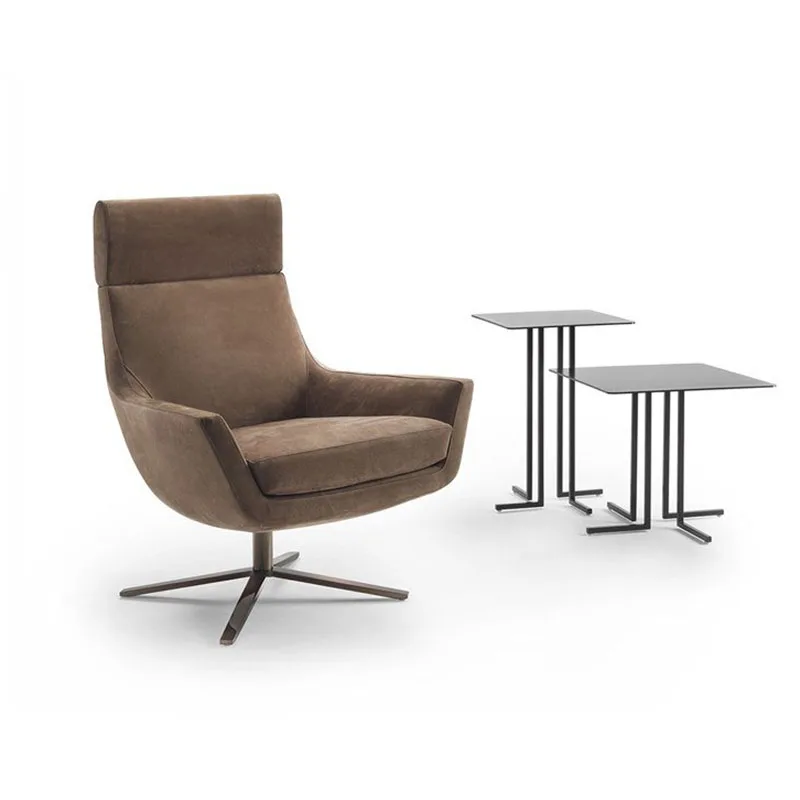 Luxury living room swivel leisure lounge Modern sofa chair with Ottoman Office furniture chairs modern high-back sofa chairs