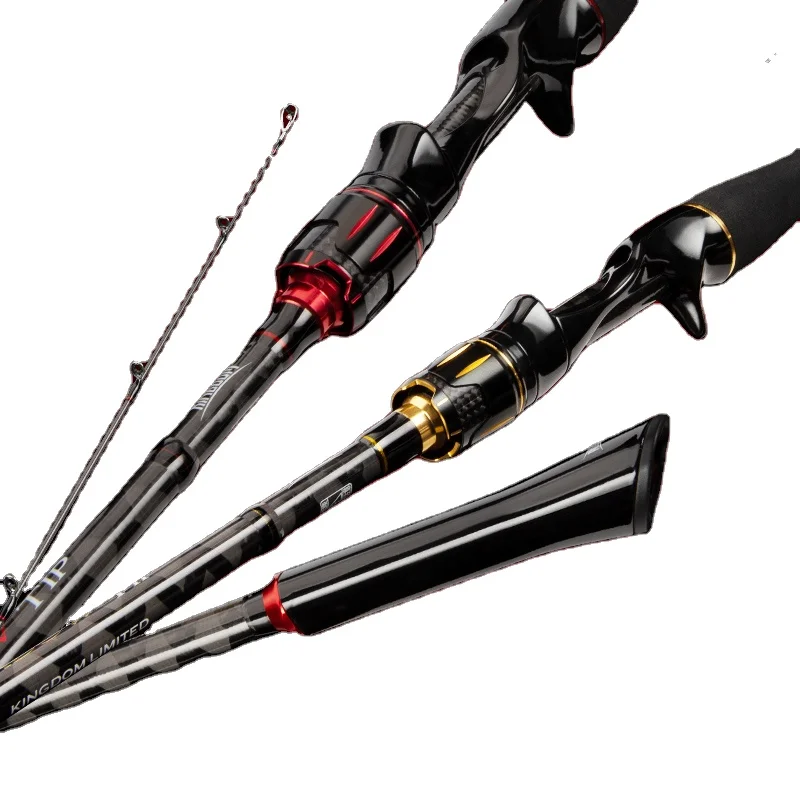 Kingdom SHADOW TIP Spinning Fishing Rods Carbon 2.1m/2.4m Multi-section Feeder Rods Casting Fishing Travel Rod