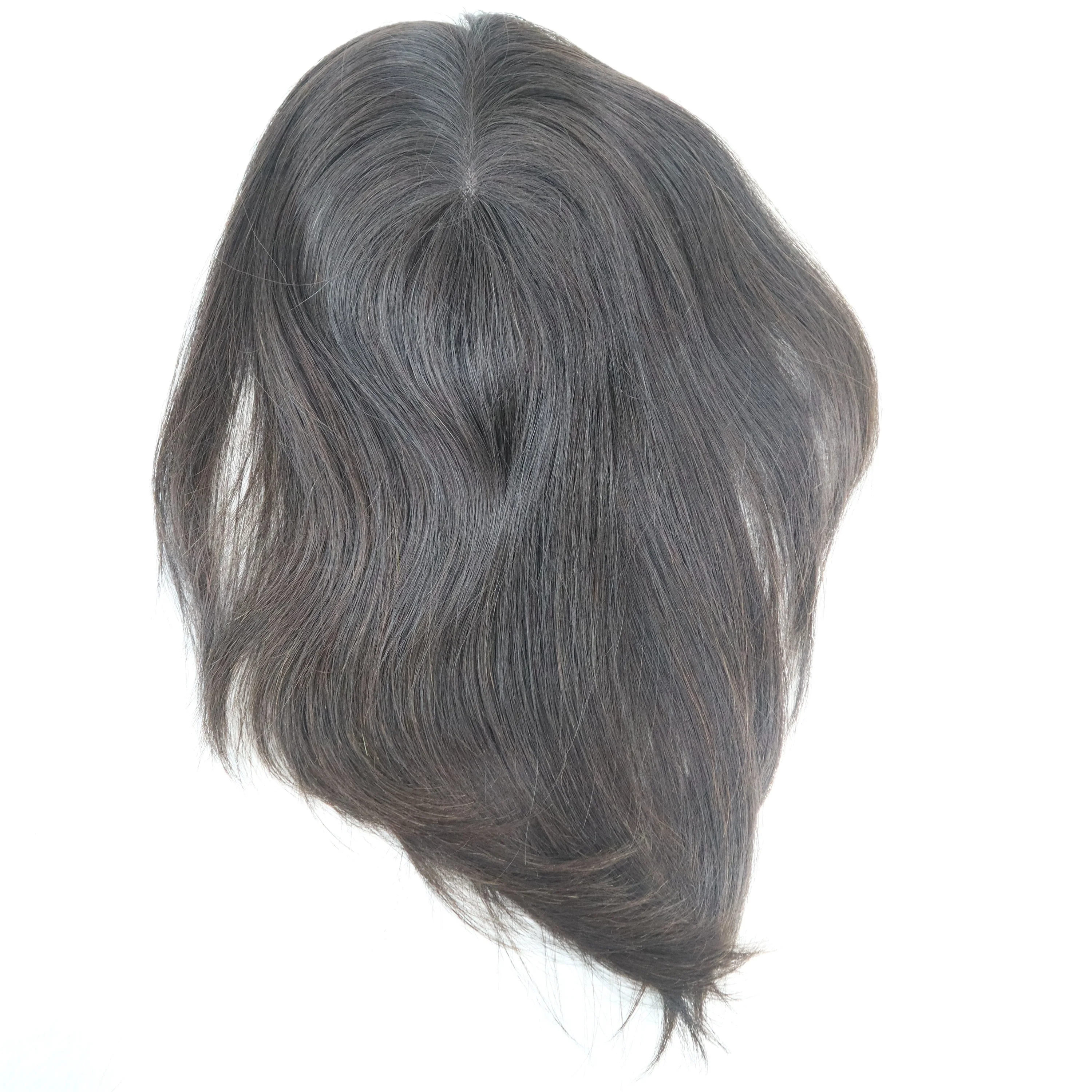 Натуральные волосы для женщин, 14 дюймов, высокое качество, с зажимами