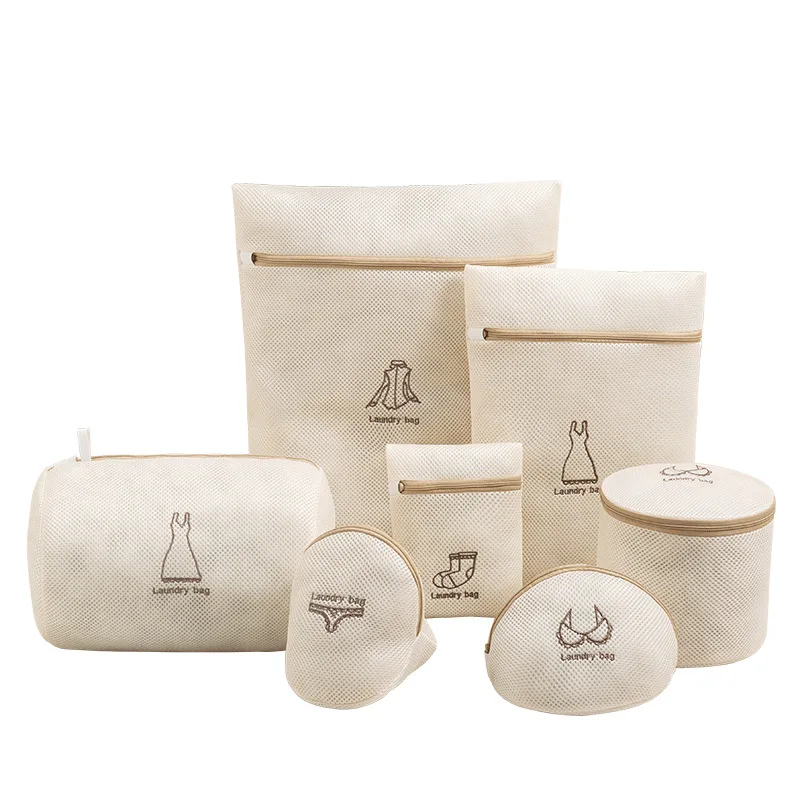 
2021 Hot sale travel storage lingerie bags mesh net laundry washing bags for underwear 