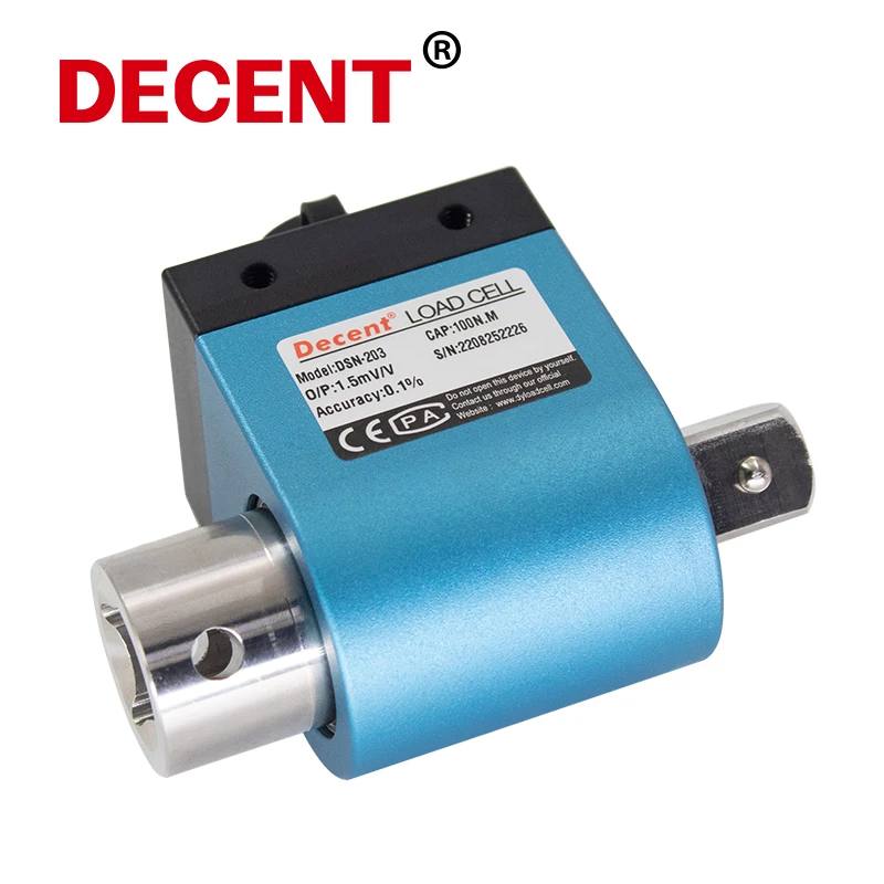 Precision Dynamic Torque Sensor Load Cell Rotation Test Bench Motor Sensor Small Size Strain Type