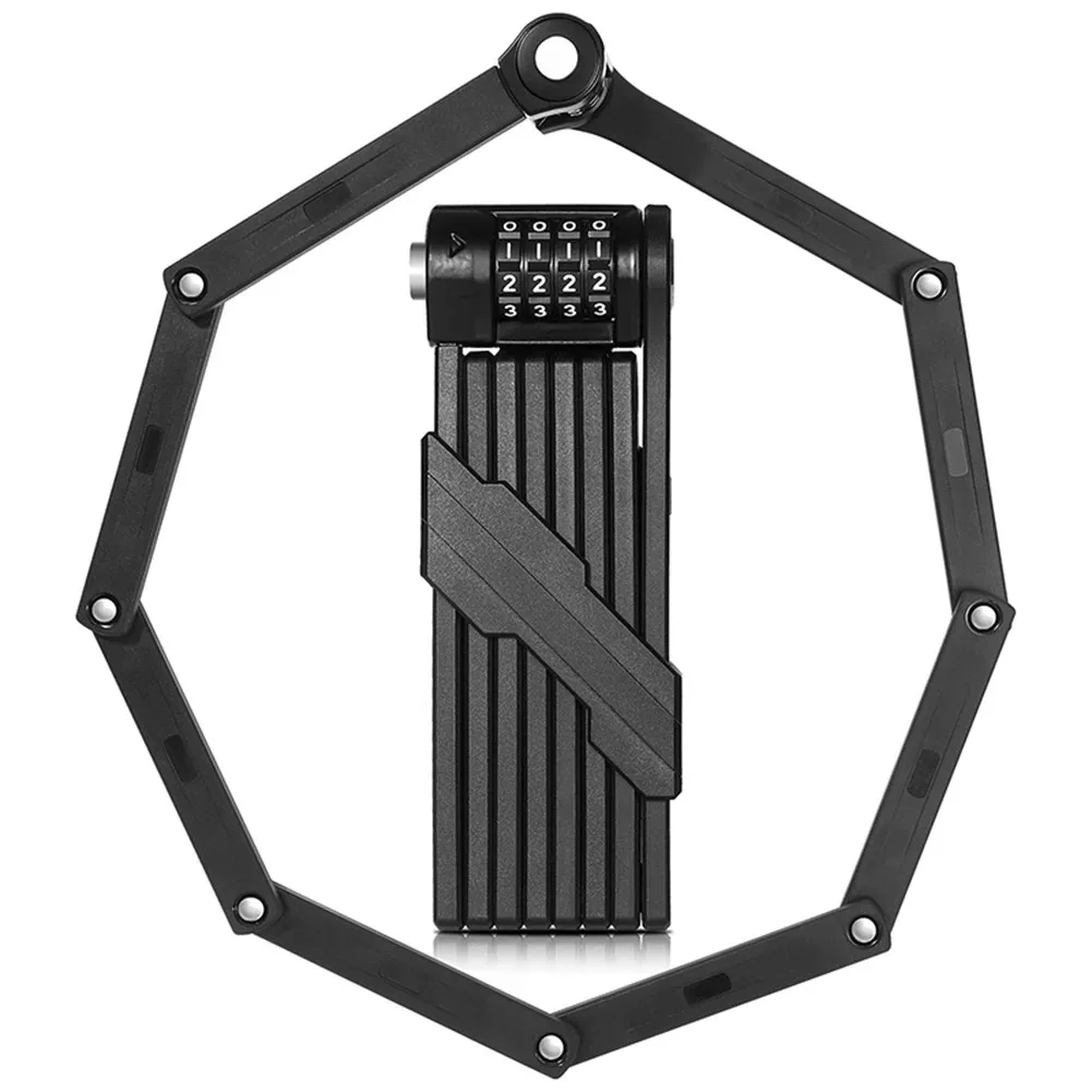 1.2m Portable Bicycle Chain Combination Locks Anti-Theft MTB Bike Folding Locks Security Padlock MTB Accessories