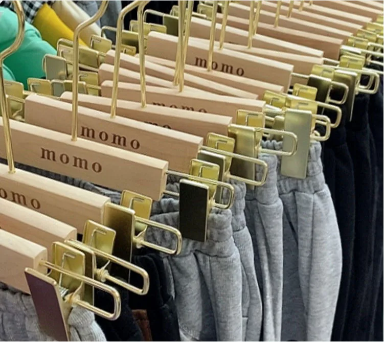 Wood hangers natural camphor smooth surface  non slip premium wall guitar wooden suit hanger for clothing