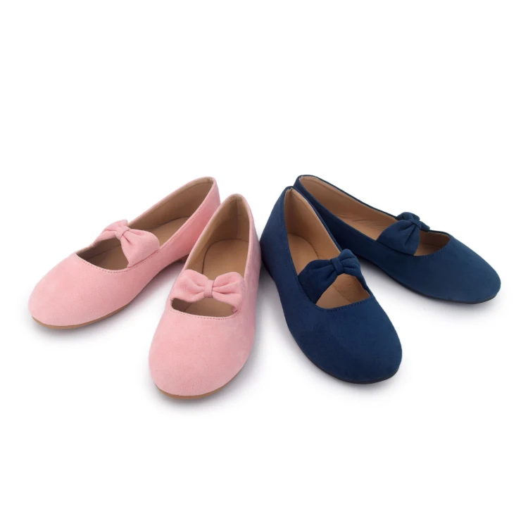 Wholesale Beautiful Bowknot Princess Girls Soft Soled Ballerina Shoes Breathable School Children Flat Casual shoes For Kids